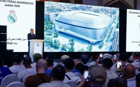 فلورنتينو بيريز يعبر عن فخر ريال مدريد بحماس جماهيره العربية من جدة العزيزة