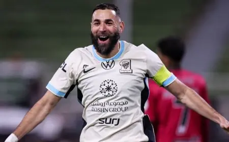 كريم بنزيما يتطلع لتحقيق الهاتريك السادس مع نادي الاتحاد