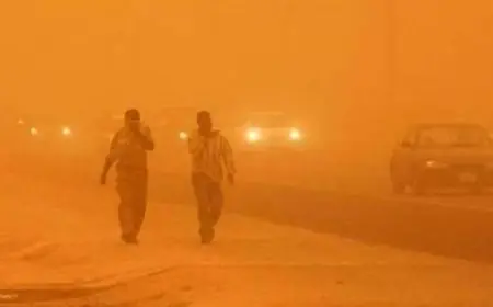 الأرصاد تحذر: رياح قوية تقلل الرؤية لأقل من 500 متر وتوقعات باضطرابات في البحر المتوسط