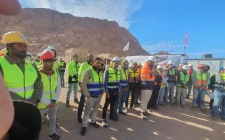 إطلاق مبادرة سلامتك تهمنا لتعزيز الأمان بموقع مشروع التجلي الأعظم في سانت كاترين