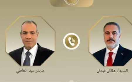 مناقشة حية بين وزير الخارجية ونظيره التركي حول آخر تطورات القضايا الإقليمية