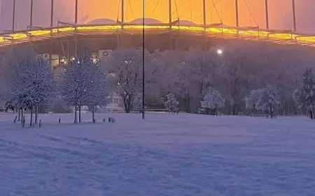 تأجيل مباراة هامبورغ وليفركوزن بسبب تساقط الثلوج الكثيف