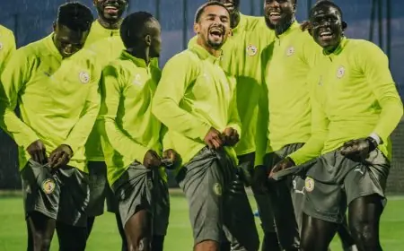 منتخب السنغال يعيد عرض لقطة الجدل في مباراة مصر الليلة