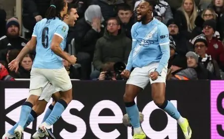 سيمينيو يتألق بتسجيله في انتصار مانشستر سيتي على نيوكاسل وسط جدل واسع