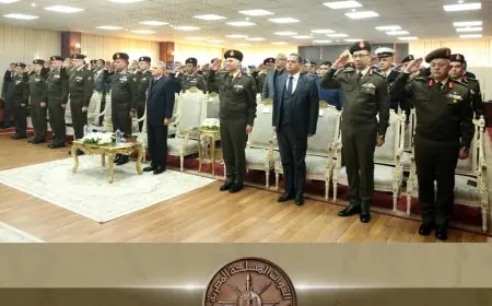 الاحتفال بتخريج أول دفعة من طلبة مركز التدريب المهني ببورفؤاد في الكلية العسكرية التكنولوجية