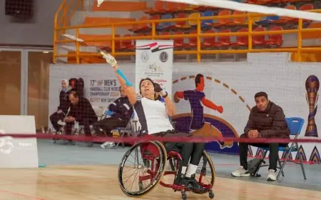 منافسات اليوم الثالث تشتعل في بطولة مصر الدولية للريشة الطائرة البارالمبية