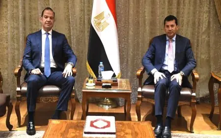 صبحي يناقش مع قيادات «استادات» و«المتحدة للرياضة» تعزيز دعم الاتحادات الرياضية وتوسيع التعاون المشترك