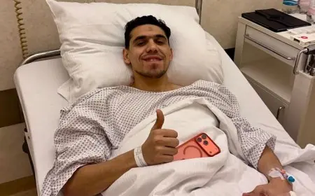 نجاح عملية الرباط الصليبي لمحمد حمدي في ألمانيا يلفت الأنظار