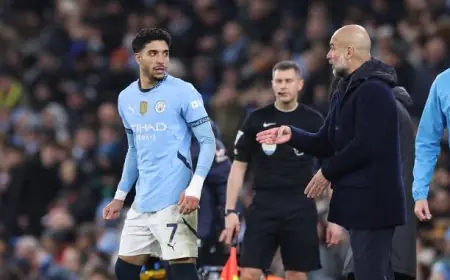 جوارديولا يعلن عن موعد رجوع عمر مرموش إلى مانشستر سيتي