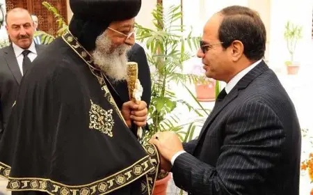 الرئيس السيسي يدعم البابا تواضروس هاتفيًا بعد نجاح عمليته الجراحية