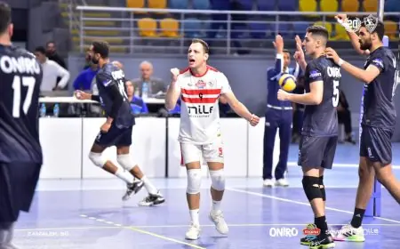 الزمالك يتفوق على الاتحاد السكندري في دوري الطائرة