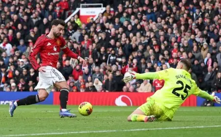 برونو فرنانديز يحقق 60 أسيست ويلاحق ملك الصناعة في المركز الثاني