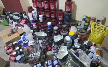 كارثة صحية تهز الجيزة ضبط منشأة سرية لتعبئة مكملات غذائية مجهولة المصدر مع صور حصرية