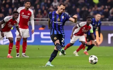 أرقام وإحصاءات مثيرة قبل مواجهة إنتر وأرسنال في دوري الأبطال الأوروبي