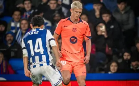 برشلونة يتعثر أمام سوسيداد ولكنه يحافظ على صدارة الدوري الإسباني