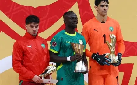 قفاز ذهبي لياسين بونو وساديو ماني يتألق كأفضل لاعب في كأس إفريقيا ضمن ثنائي دوري روشن