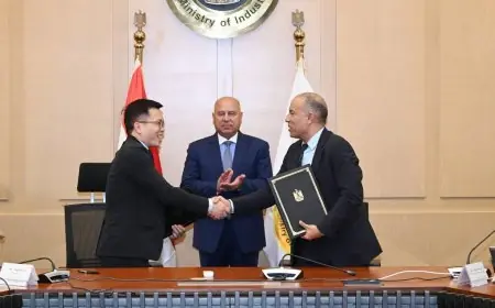 وزير الصناعة يعلن عن بناء مجمع صناعي متكامل للغزل والنسيج بمدينة السويدي الصناعية بأكتوبر الجديدة