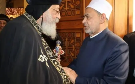 شيخ الأزهر يطمئن على صحة البابا تواضروس في مكالمة هاتفية مهمة