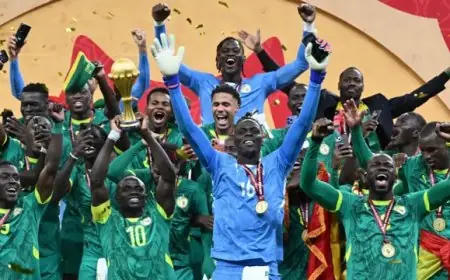 استقبال حافل لمنتخب السنغال بعد التتويج بكأس الأمم الإفريقية