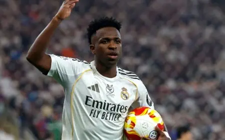 فينيسيوس جونيور يمر بأزمة نفسية ورئيس ريال مدريد بيريز يواصل دعمه