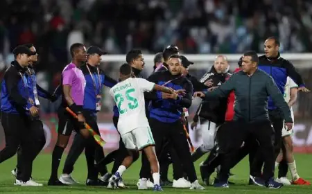 الكاف يعاقب الجزائر على خلفية أحداث مباراة نيجيريا بإيقافات وغرامات مالية