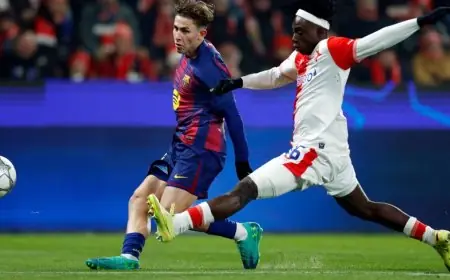 برشلونة يعيد إشعال آماله في أوروبا بفوز مثير على سلافيا براغ