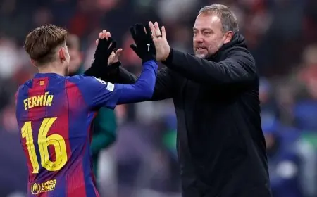 تعرف على تصريحات فليك بعد انتصار برشلونة على سلافيا براغ في دوري أبطال أوروبا