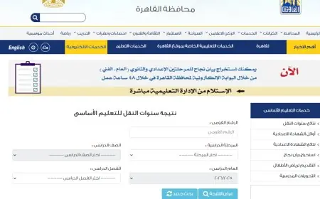 نتيجة سنوات النقل بالقاهرة: تعرف على النتائج عبر رابط المديرية والاطلاع في المدارس يوم السبت