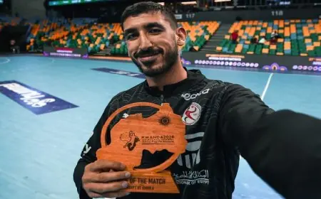 اكتشف كيف أصبح يحيى خالد نجم مباراة مصر وأنجولا في أمم أفريقيا لكرة اليد