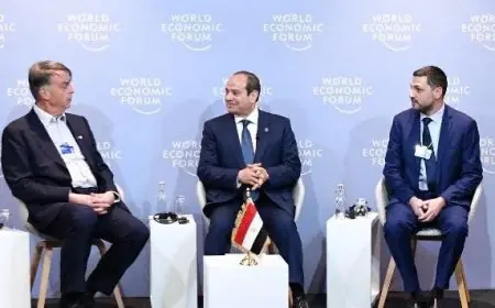 أبرز رسائل الرئيس السيسي في اجتماعه مع قادة الاقتصاد والأعمال العالميين بدافوس