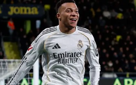 مبابي يبدع ويقود ريال مدريد للانتصار على فياريال وتصدر الدوري الإسباني