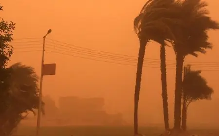 عواصف عنيفة تضرب البلاد: موجة رياح وأتربة تهدد من الإثنين إلى الأربعاء