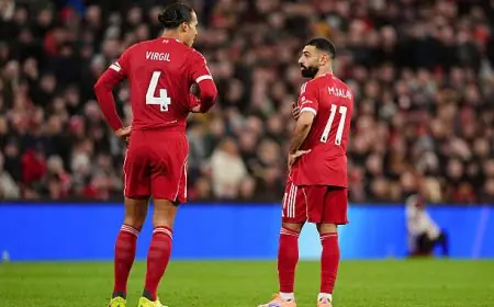 شيرر ينتقد بشدة صلاح وفان دايك بعد هزيمة ليفربول أمام بورنموث