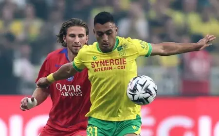 رباعية نيس تُطيح بآمال نانت على أرضه على الرغم من هدف مصطفى محمد