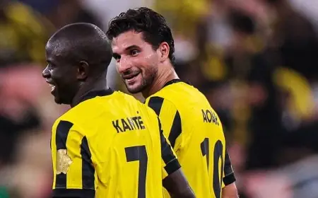 نغولو كانتي يتألق في مباراة الاتحاد والأخدود وكريم بنزيما يخيب الآمال بفريقه