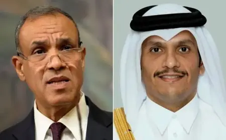 محادثة هاتفية بين وزيري الخارجية المصري والقطري لبحث سبل تهدئة التوترات الإقليمية الحالية