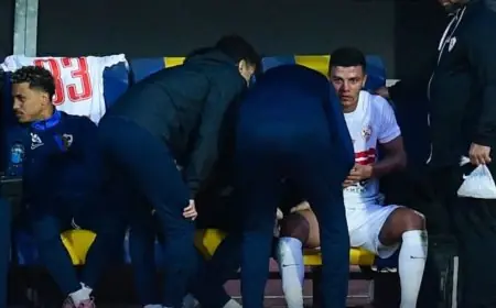 الزمالك يوضح تفاصيل إصابة محمد إبراهيم وشحاتة في مباراة بتروجيت