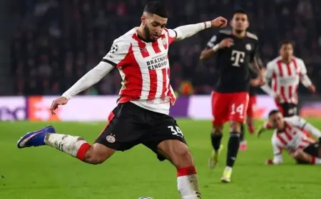 آيندهوفن يتعثر أمام بايرن رغم تألق صيباري بهدف مذهل