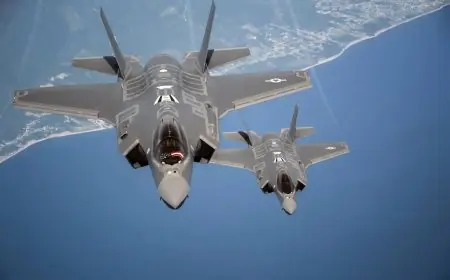 المقاتلات الأمريكية إف-35 في طريقها إلى الشرق الأوسط