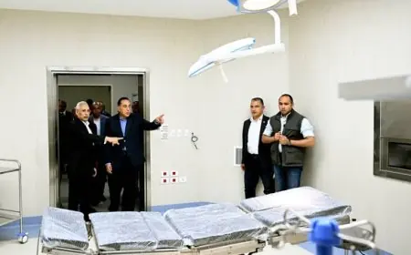رئيس الوزراء يزور المستشفى الجامعي الثلاثي الجديد لمتابعة التشغيل التجريبي