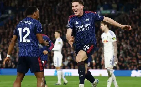 أرسنال يستعيد نغمة الانتصارات في الدوري الإنجليزي بتغلبه على ليدز