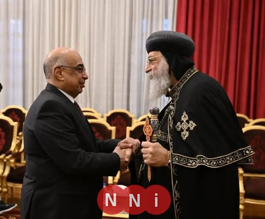 وزير العدل يحتفل بعيد الميلاد المجيد بزيارة الكاتدرائية المرقسية