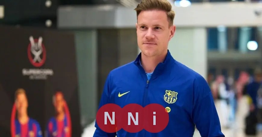 صدمة كبرى حارس برشلونة يغادر السعودية بشكل مفاجئ بسبب إصابة قبل كأس السوبر