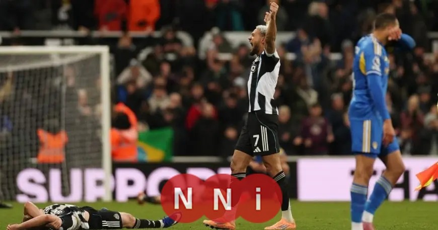 نيوكاسل يحقق فوزاً مثيراً على ليدز بعد تأخره في الوقت بدل الضائع