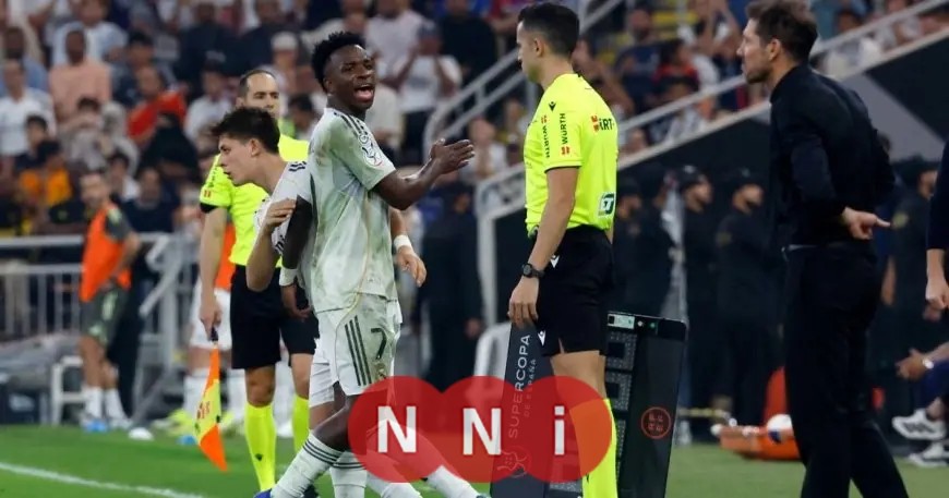 أتلتيكو مدريد يدعم سيميوني ويحمّل فينيسيوس مسؤولية الاشتباك