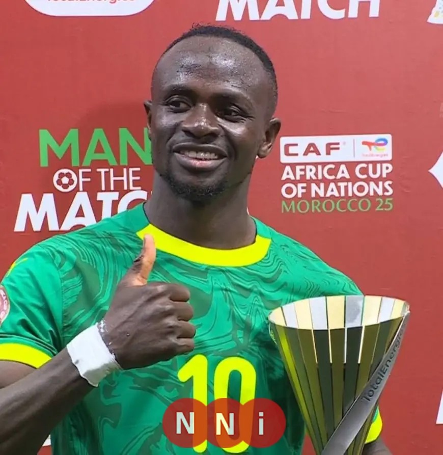 ساديو ماني يتألق ويحصد جائزة أفضل لاعب في مواجهة مصر والسنغال