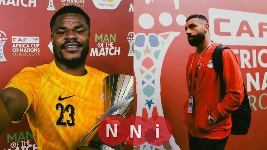 حارس نيجيريا يكشف كيف تفوق على صلاح ومرموش في اللحظة الحاسمة