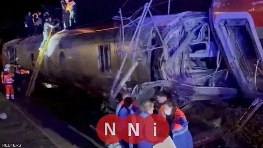 وفاة 21 شخصًا وإصابة 100 آخرين في كارثة تصادم قطارين في إسبانيا