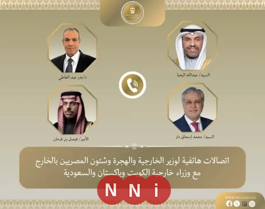اتصالات مكثفة لوزير الخارجية مع السعودية والكويت وباكستان بشأن تطورات غزة