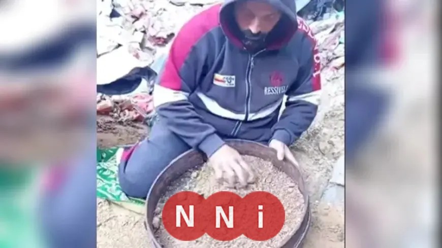 شاب فلسطيني يستعيد عظام زوجته وأطفاله من تحت الركام باستخدام الغربال بين الألم والدمار